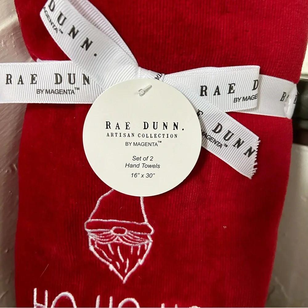 Rae Dunn HO HO HO Hand Towels
